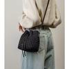 Handmade Textured Pinwheel Knot Crossbody Bucket Bag for Women