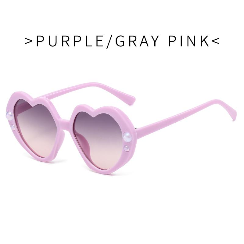 New Kids Sunglasses Fashion Heart Glasses Retro Trend Cute Boys Girls Eyeglasses UV400 Protection