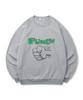 TOPBOY [Non-Fleece Or Fleece] Punch Print Sweatshirt (C Type)