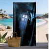 Doctor Who's TARDIS Printed Quick Dry Beach Towel Super Absorbent Soft Lightweight Bath Towel for Pool Summer Travel