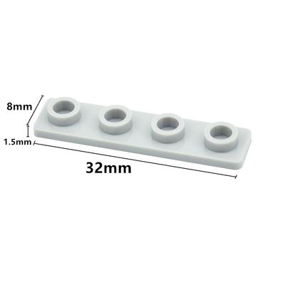 Non-Toxic Compatible Assemblage Thin Figure Bricks 1X4 Raised Round Dots Building Bricks Educational Construction Toys