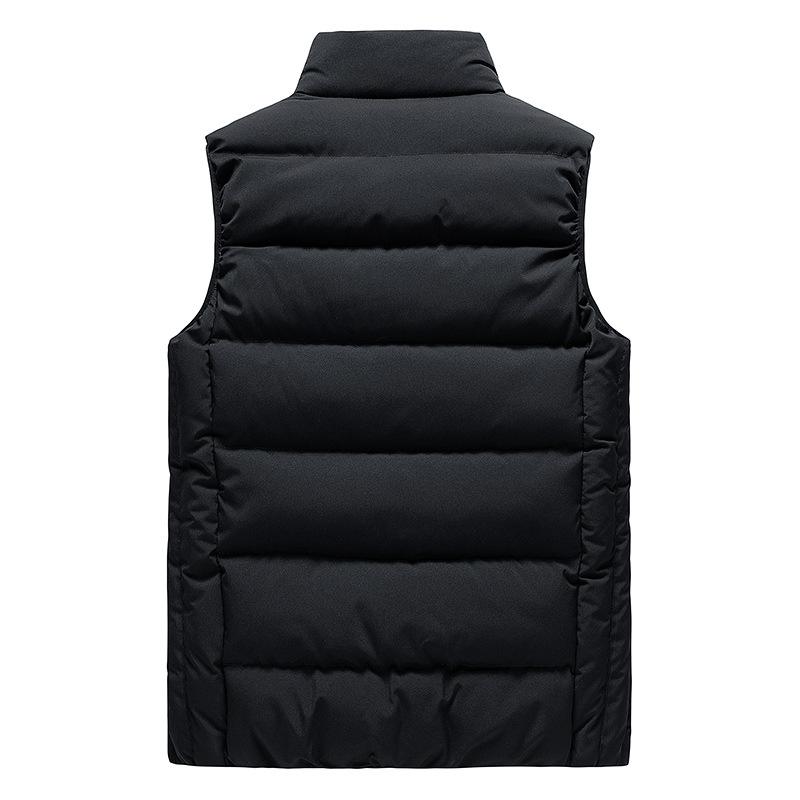 Men's Autumn And Winter Waistcoat Korean Youth Down Cotton Stand Collar Handsome Sleeveless Jacket Vest