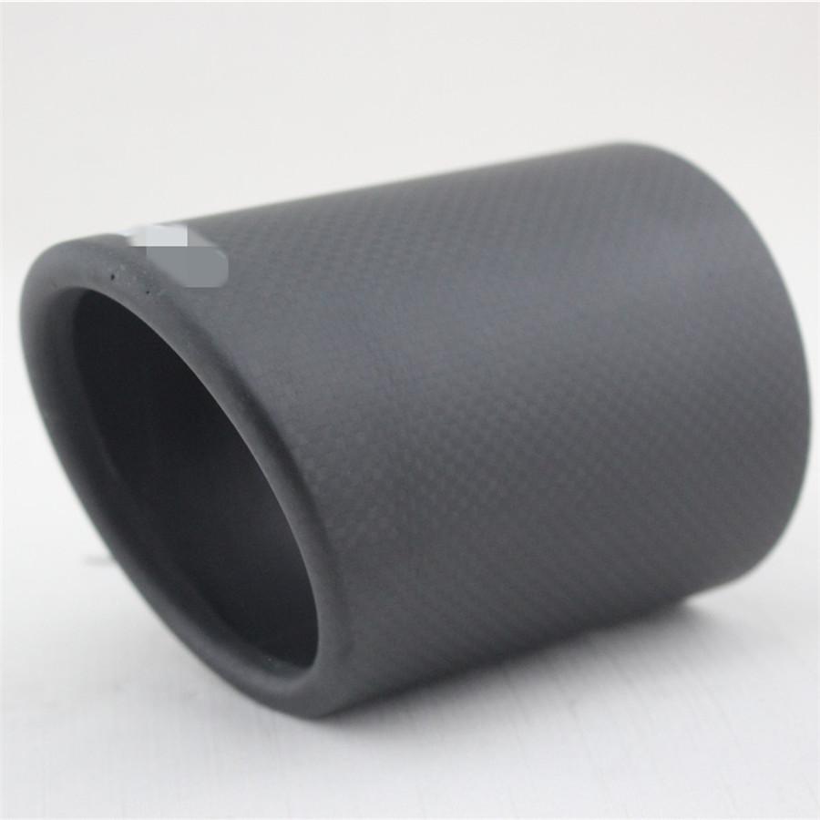 Cubierta de Escape de Fibra de Carbono Real de 89 mm Punta de Silenciador de Escape Mate