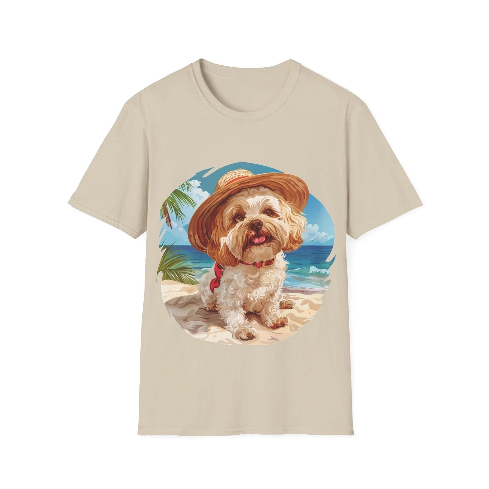 Summer Beach Vibes Cute Dog Beach T-Shirt Dog Lover Summer Style Shirt 2XL