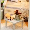 DIY Miniature Dollhouse Kit Realistic Mini 3D Wooden House Room Craft with Furniture LED Lights Christmas Birthday Gift
