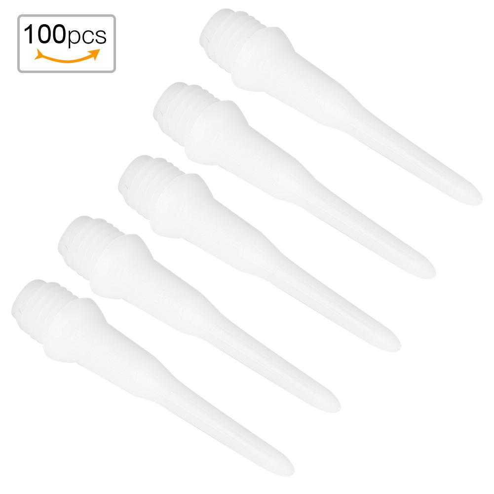 100pcs Plastic   Spots Needle Soft Tips Replacement Set Accessory for Electronic   Black