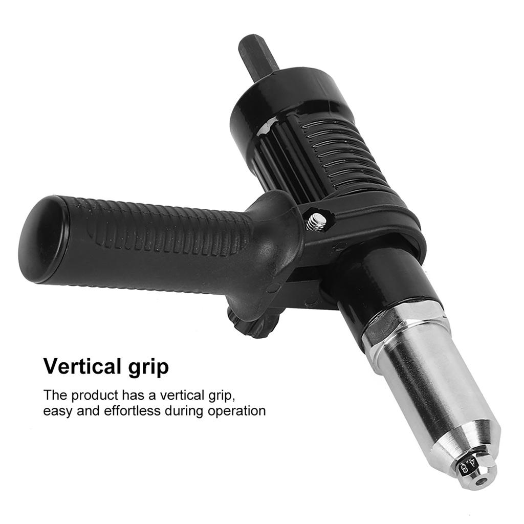 Rivet Gun Adapter Insert Set Durable High Hardness Alloy Steel Electric Handle Tool