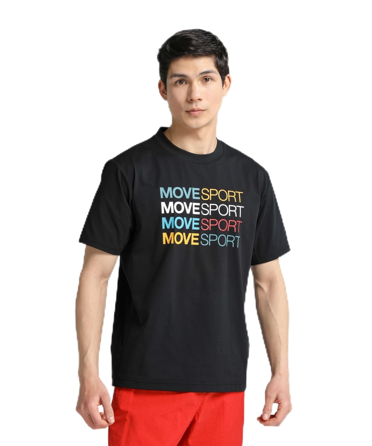 

Descente шорты с коротким рукавом защита от УФ-лучей L [Move Sports] футболка, рукав, S.F.TECH TOUGH, многоцветный, рубашка, эластичный, влагоотводящий, быстросохнущий, чёрный