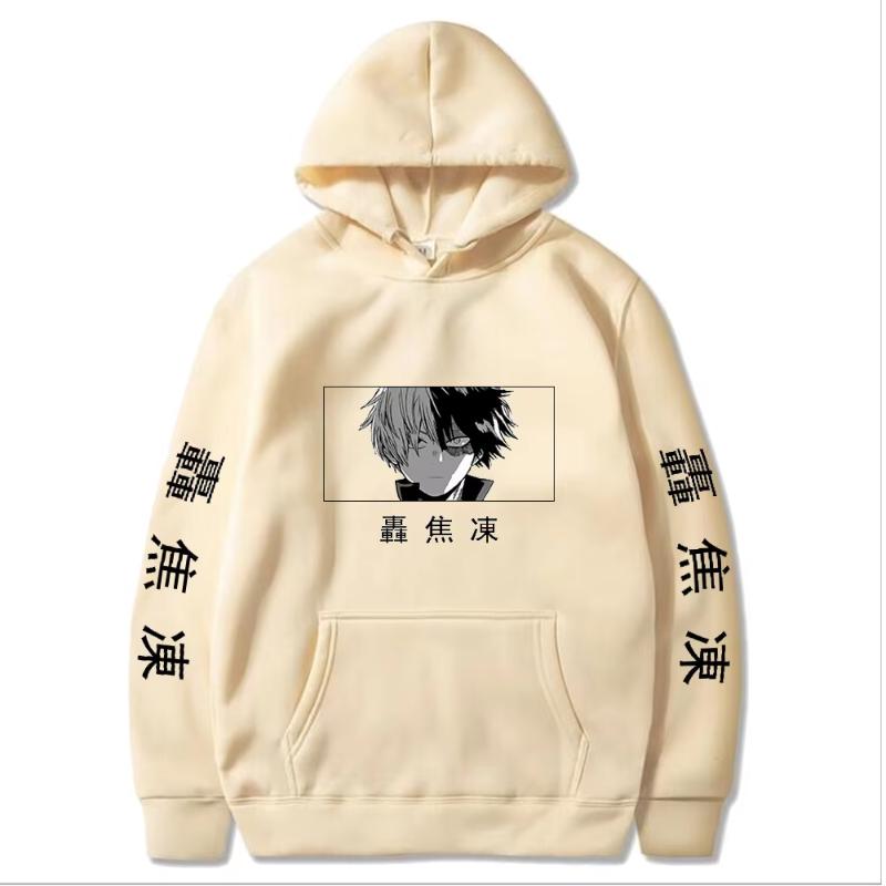 Japan Anime My Hero Academia Hoodie Todoroki Shoto Print Pullover Men Women Sweatshirts Comfortable Streetwear Harajuku Pullover