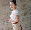 Women's Korean Style Chiffon Ruffle Sleeve Top