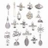 30Pcs Charms Sun Moon Horse Crown Leaf Fish Clover Antique Bronze Silver Color Mixed Pendants Diy Making Findingstibetan Jewelry