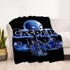 1pc Casper the Friendly Ghost Outdoor Blanket Lightweight Flannel, Soft & Warm, All Season Use for Sofa, Outdoor, Camping, Living Room, Office, Chair
