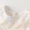 DAVE & BELLA Girls' Summer Flower Print Top & Nine-Point Pants Set