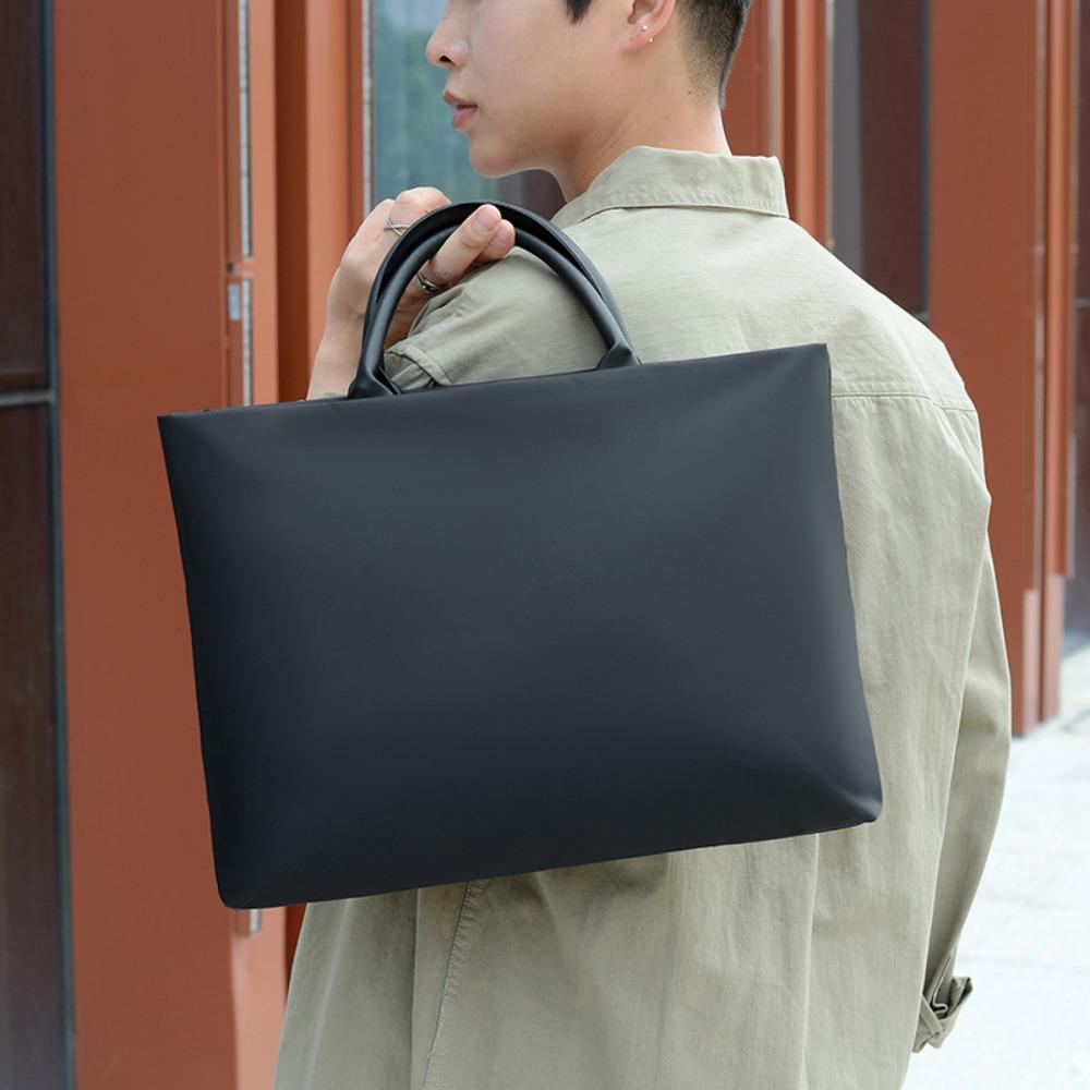 Nylon Tote Bag Waterproof Document Bag Versatile Laptop Sleeve Bag  for Women