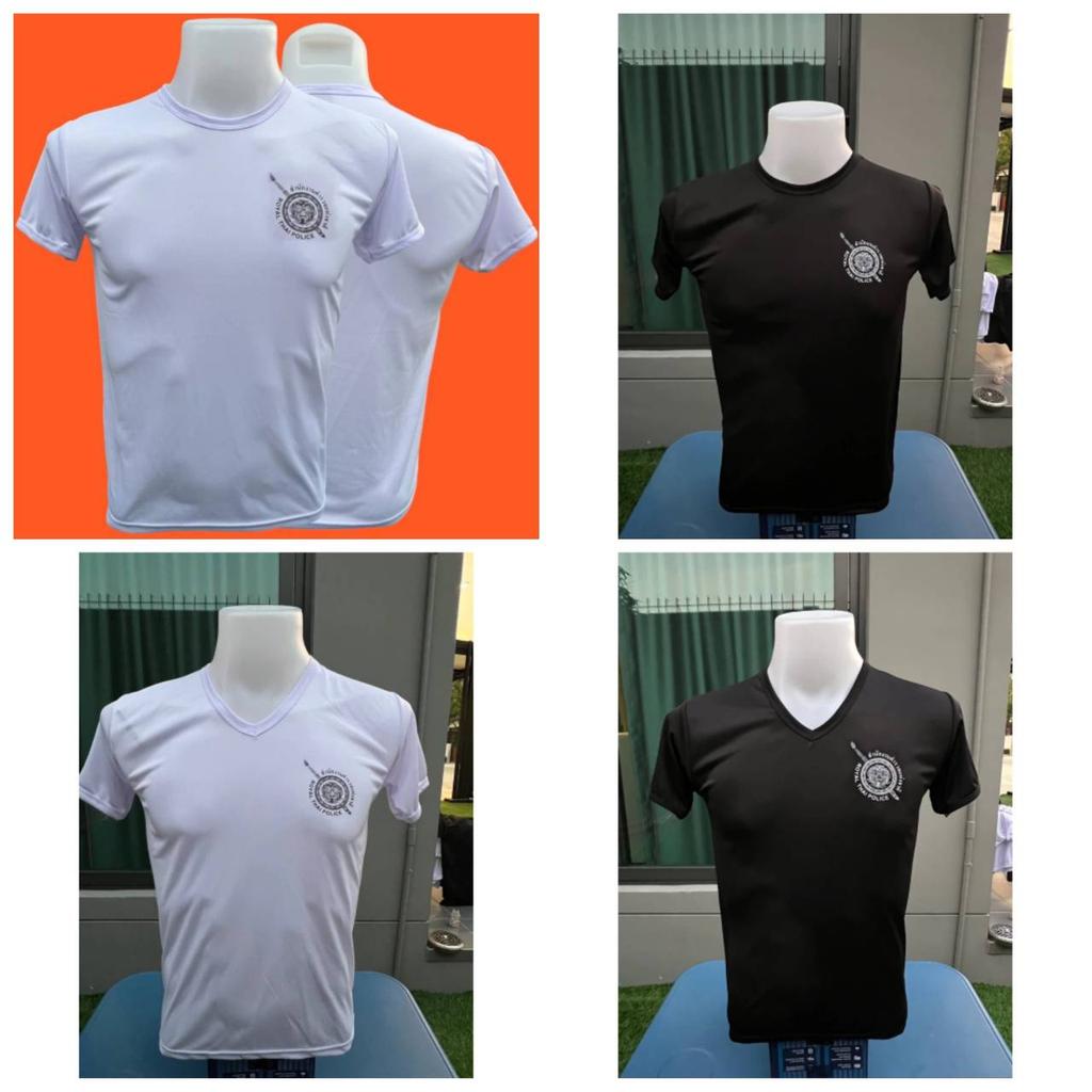 T Shirt Royal Thai Police Thailand Undershirt V Neck O Neck Round Neck Short Sleeve  Print Quick Dry National Uniform Men Women Unisex