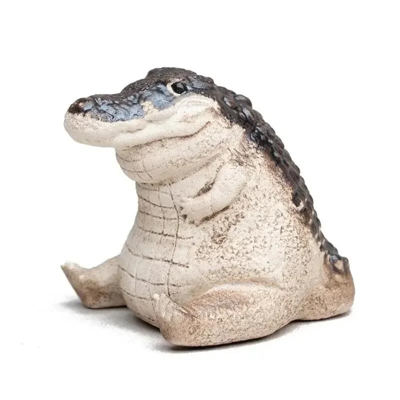 1pc Little Crocodile Tea Set Decoration Cute Home, Exquisite and Creative Desktop Crafts Ornament