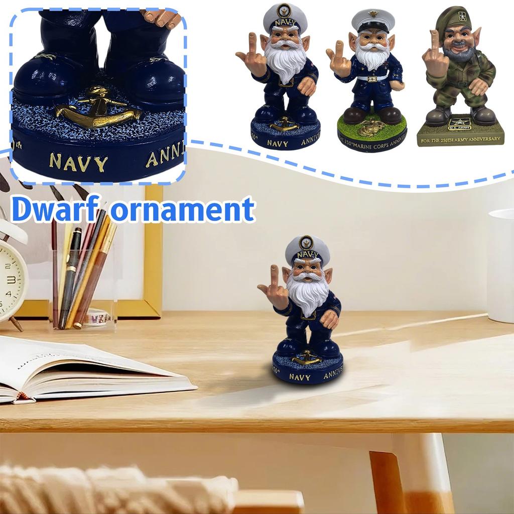 250th Anniversary Dwarf Statue Creative Desktop Decoration Ornament Home Decor Craft