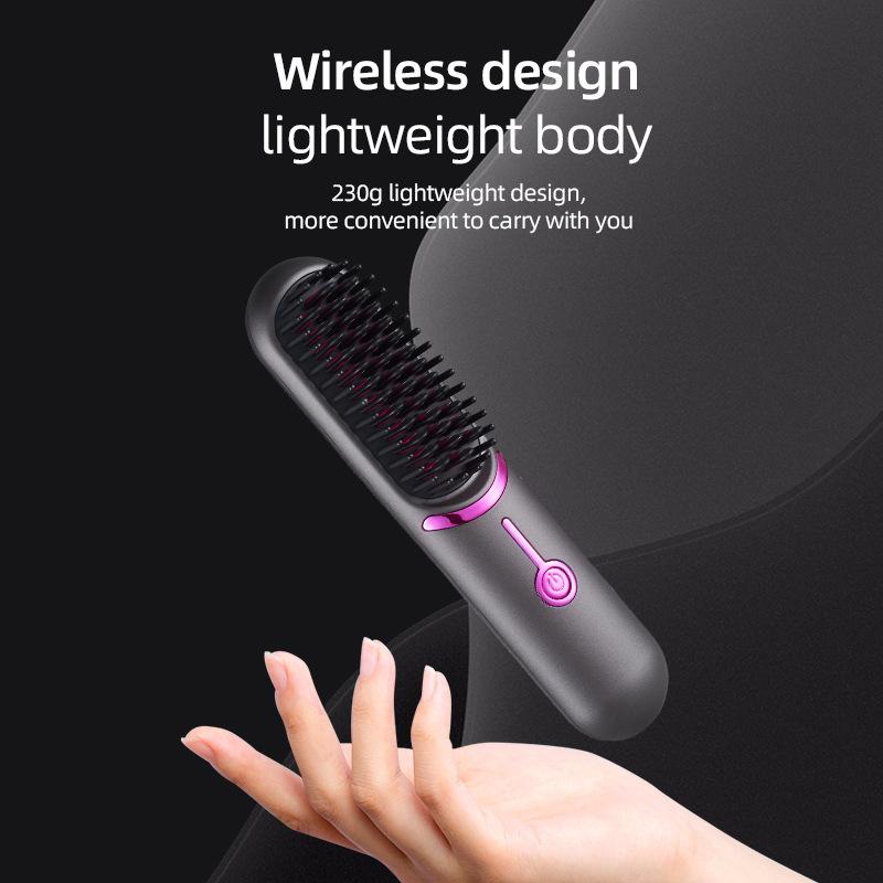 Hair Straightener and Curling Iron USB Rechargeable Styling Comb