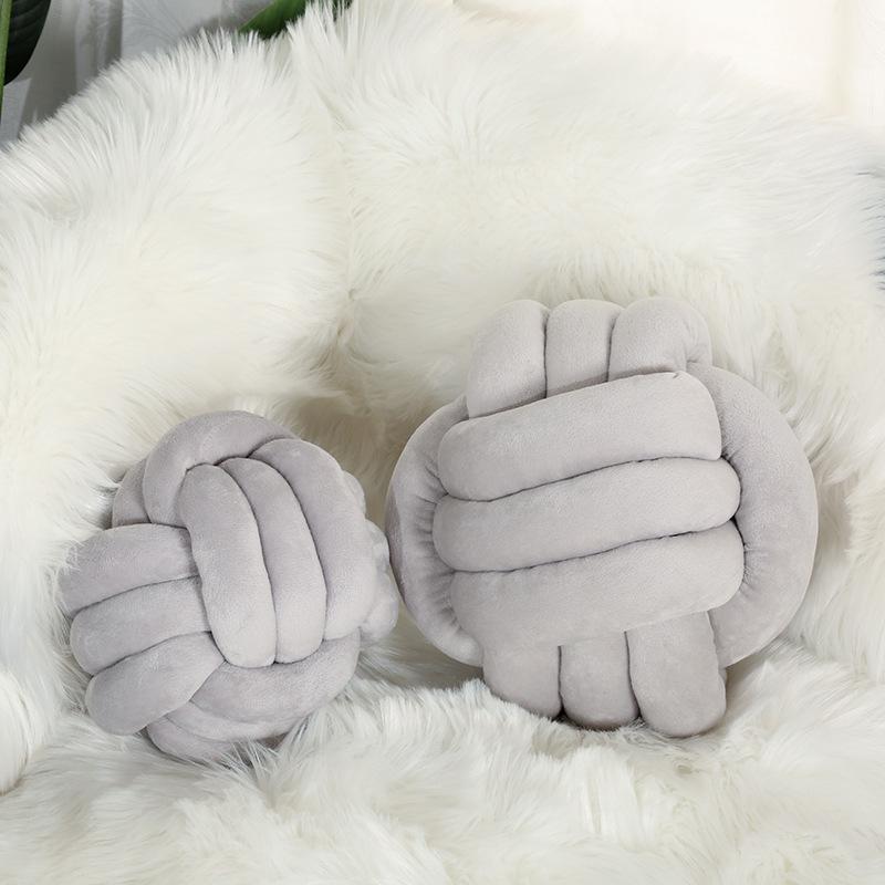 Nordic Hand-Woven Velvet Knot Pillow - Home Decoration