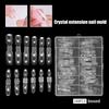 Double Ended Nail Dual Forms 240Pcs/Box Reusable Square Coffin Extension Molds Gel Builder Tips Professional Salon Nail Art