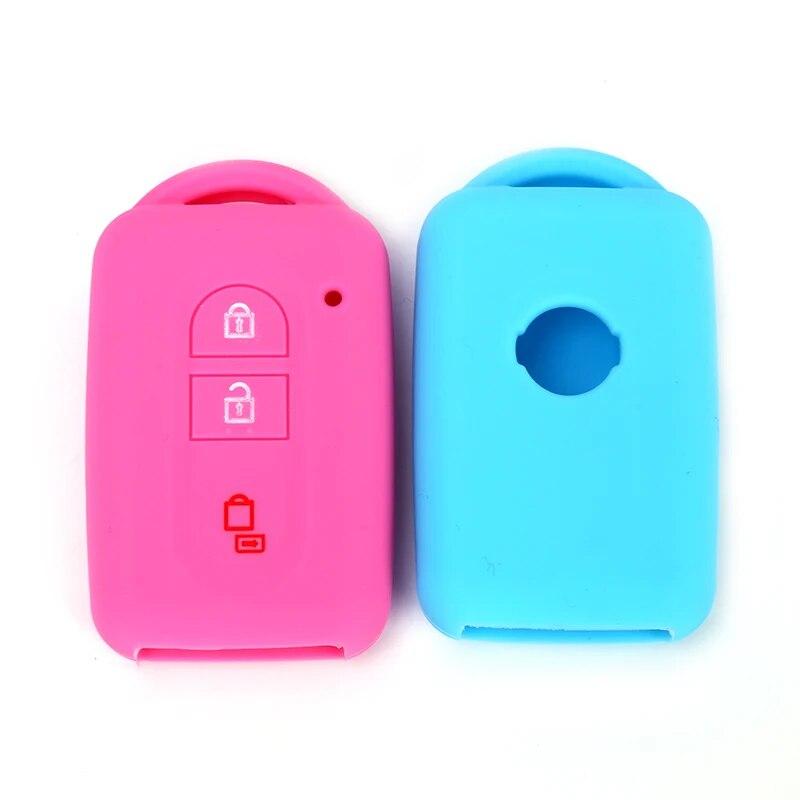 Silikon Bilnøkkeldeksel Etui Skall For Nissan Duke Juke Micra Qashqai X-Trail T31 Navara Tiida Pathfinder