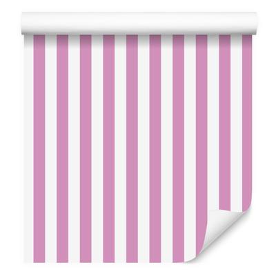 Powder Pink and White Striped Wallpaper for Living Room and Bedroom 50x1000