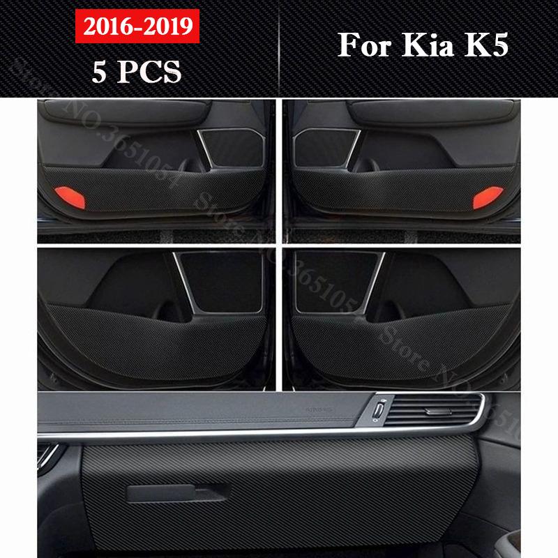 For Kia K5 2011-2025 2026 Car Door Anti Kick Pad Glove Box Protection Stickers Mats Scratch Resistant Film Interior Accessories