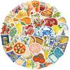 High-Quality 54Pcs High-Quality Cartoon High-Quality Aesthetics High-Quality Mediterranean High-Quality Food High-Quality Stickers High-Quality