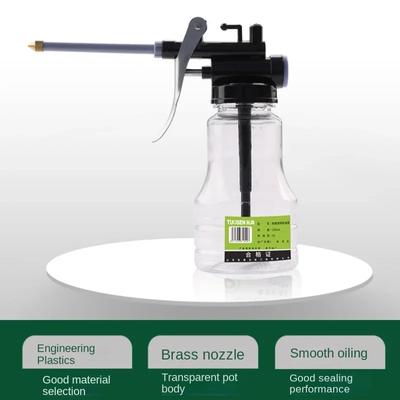 Şeffaf Yağdanlık 350ml Plastik Hortumlu Yakıt Doldurma Kabı Yüksek Basınçlı Yağlayıcı Yağ Tabancası Doldurma Ekipmanı Gres Tabancaları Araba Tamir Aleti