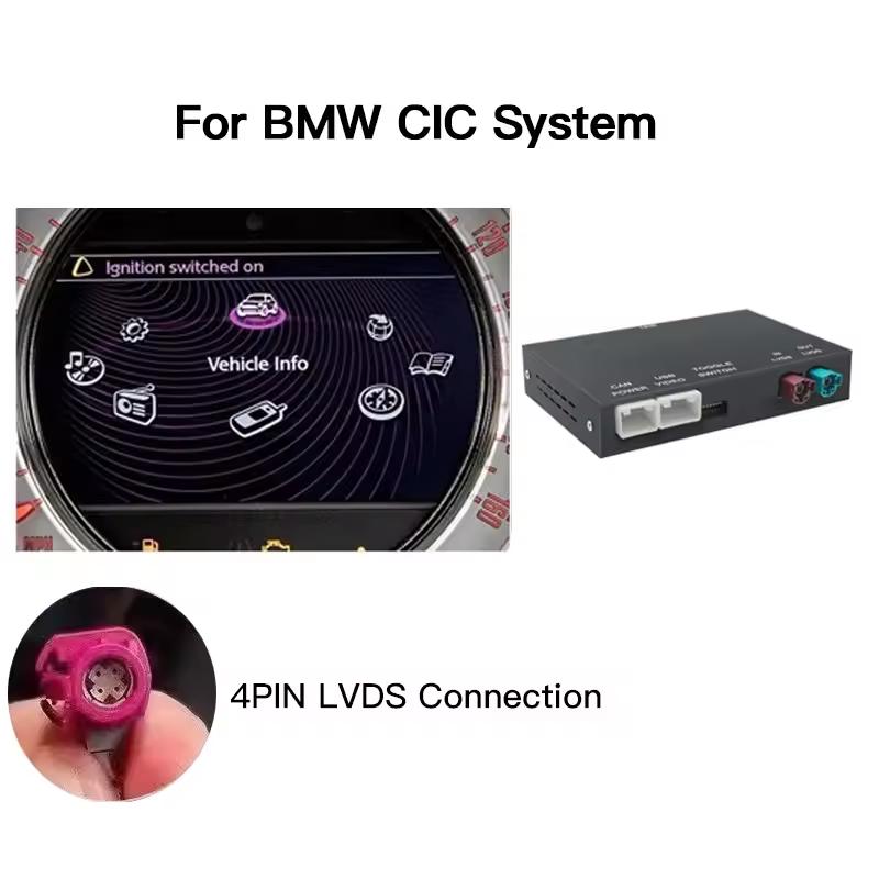 CARABC Wireless carplay Android Auto For BMW Mini Cooper NBT CIC R55 R56 R57 R58 R59 R60 R61  AirPlay Mirror Link Function BOX QY-BMW-CIC-System