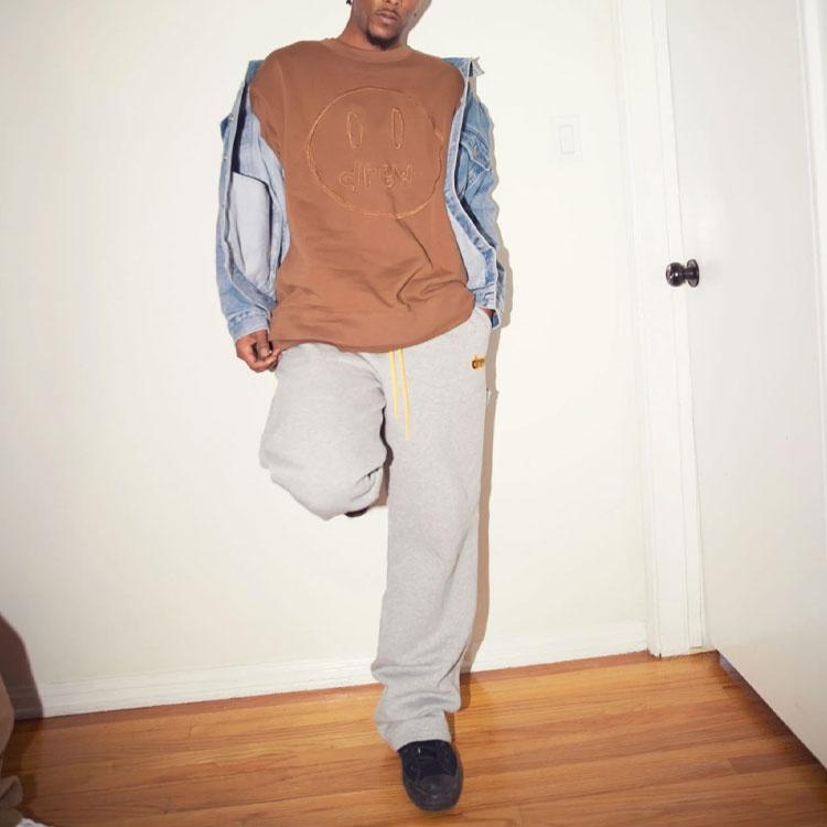 Drew House Sketch Mascot Crewneck Sweatshirt 'Brown' Men's DR-SS22-489