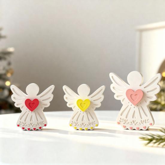 Angel Mold Flexible Non-Stick Angel Shape Silicone Candle Mold Ice Cubes Desserts Soap Making Baking Mold DIY Scented Candles Resin Ornament
