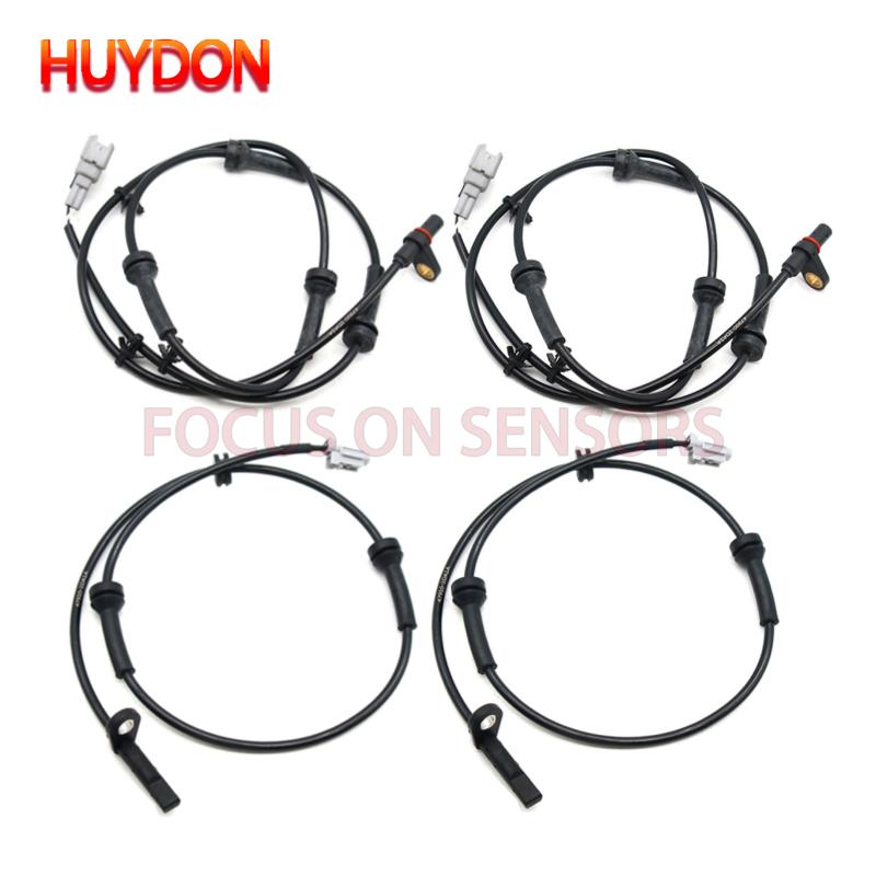 4PCS 47910-1DA1A Front Rear Left/Right ABS Wheel Speed Sensor For Nissan Rogue 2008-2014 2.5L Car Accessories 47900-1DA1A