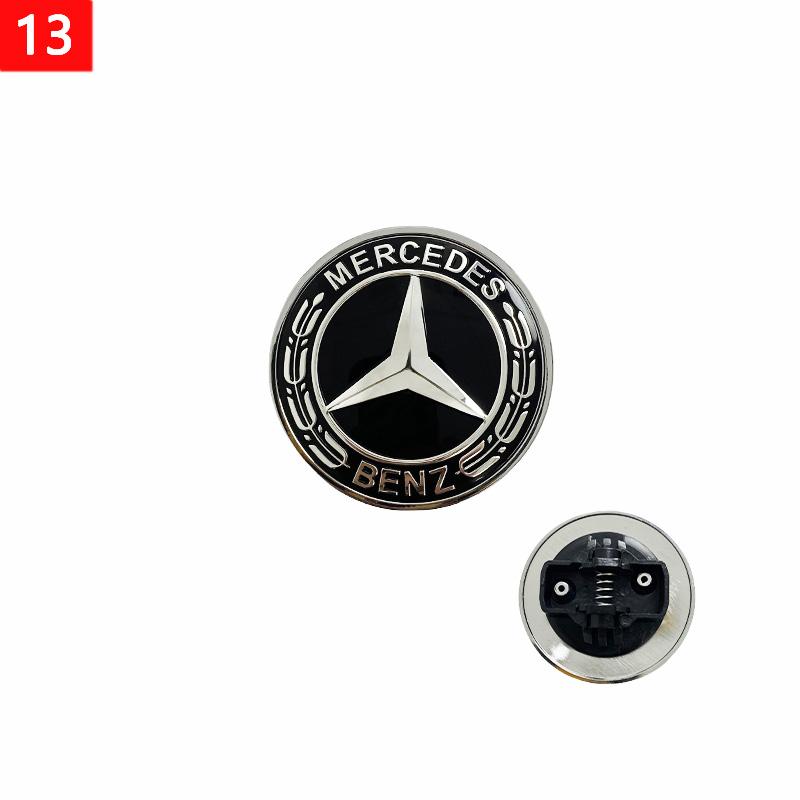 1pcs 56mm Car Aluminum Hood Emblem Front Badge Modification Accessories for Mercedes Benz C-Class E-Class W204 W205 W213 W214 JGE6