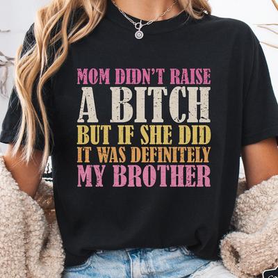 Funny Sibling Shirt, Comfort Colors 1717, Retro Brother Joke Tee