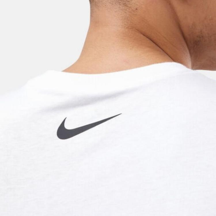 Nike Logo Print Pullover Short Sleeve T-Shirt Men Tops Bright-White DZ2883-100
