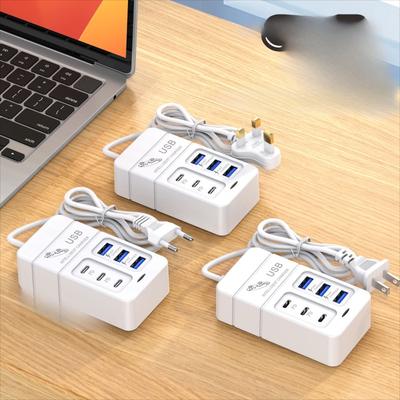 Multiport USB Charger 35W PD Type C Fast Charge Quick Wall Chargers USB Hub Adapter Mobile Phone EU US Plug USB Type C Charger