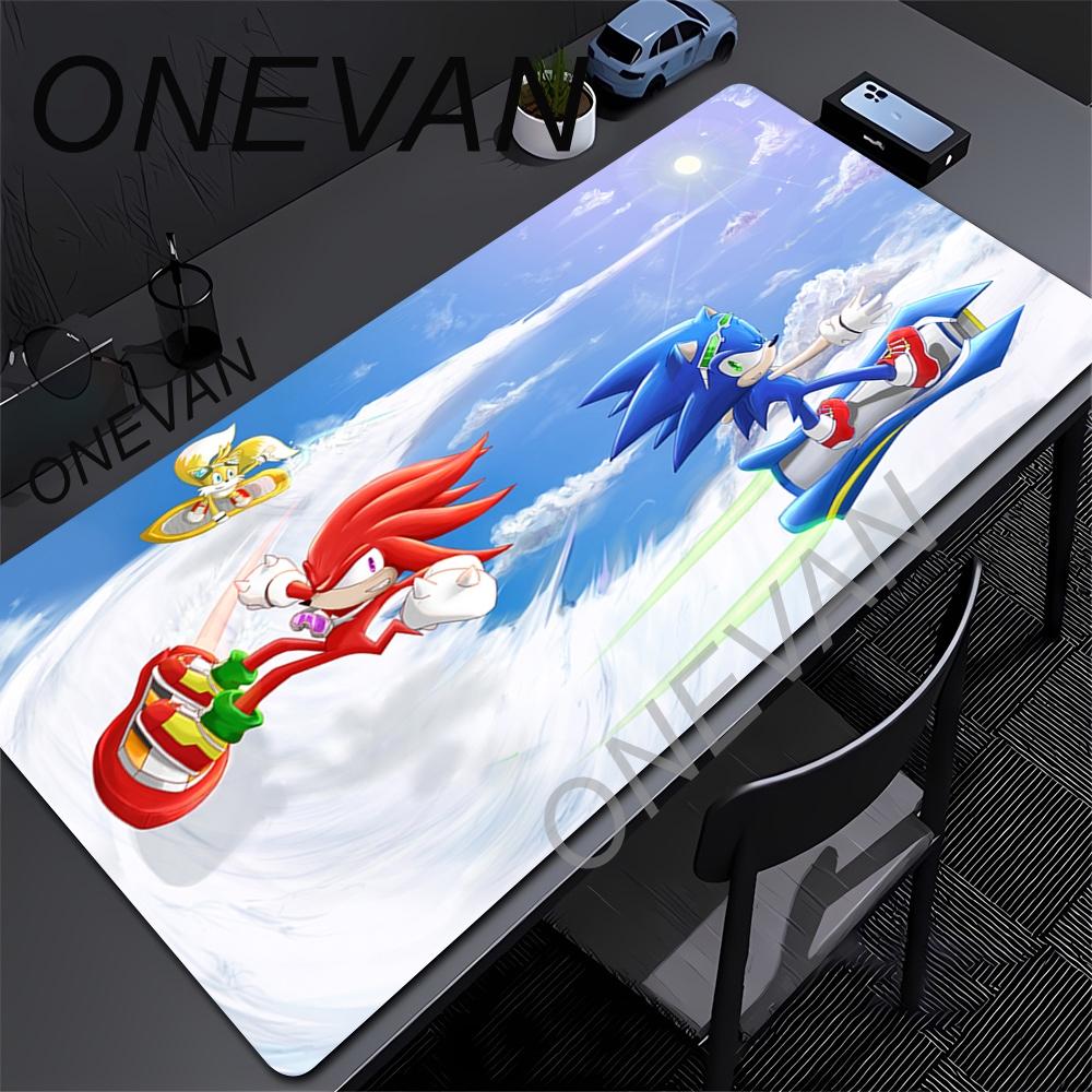 Cute Sonics The Hedgehogs Mousepad HD Printing Computer Gamers Locking Edge Nonslip Mouse Pad XXLxcm Keyboard PC Desk Pads