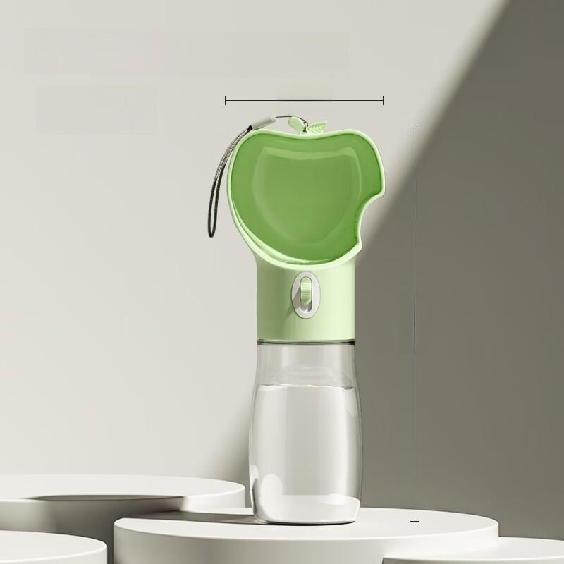 Tragbare Haustier-Wasserflasche mit automatischem Futterspender für Hundeausflüge und Reisen