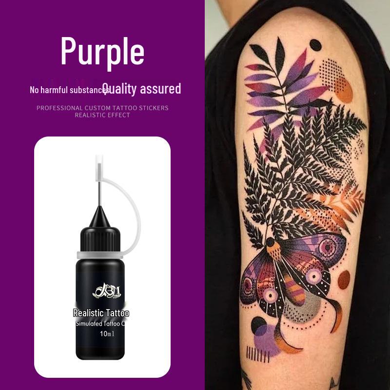 Stylish Plant-Based Colored Henna Juice Tattoo Cream - Waterproof & Long-lasting
