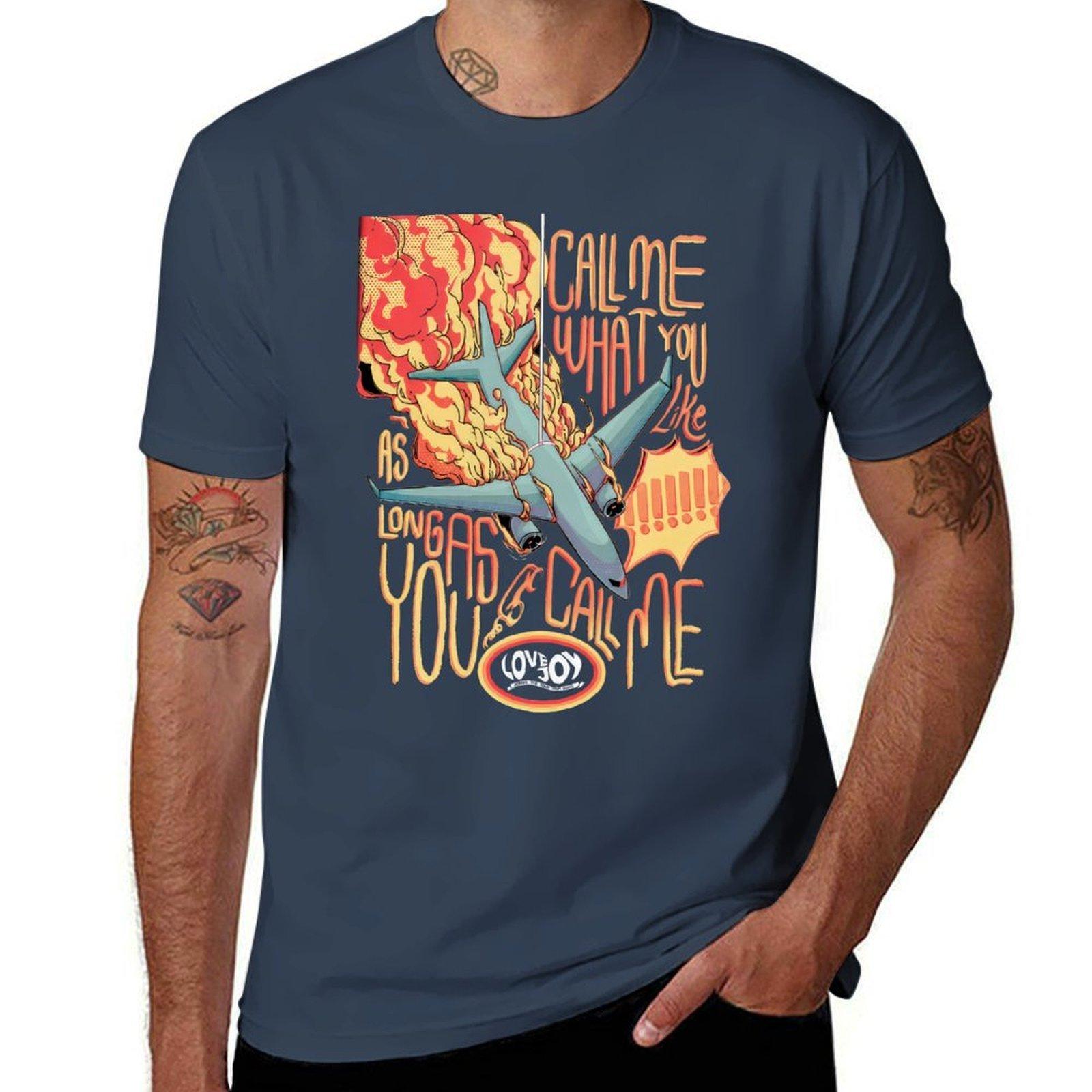 Lovejoy Tour Call Me TShirt Plus Size Loose Short Sleeve Top S