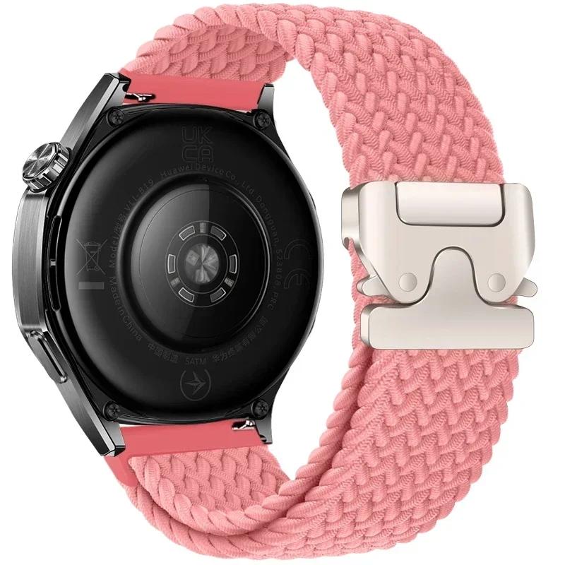 Braided Solo Loop Bracelet For Huawei Watch GT5/4/3Pro 46mm 4/3 Pro Huawei Ultimate Band For Amazfit Balance GTR 4/3/2 47mm