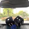 Car Pendant Hanging Ornament Dice Velvet/Plush New Year Gifts Car Rear View Mirror Pendant Car Goods Car Styling