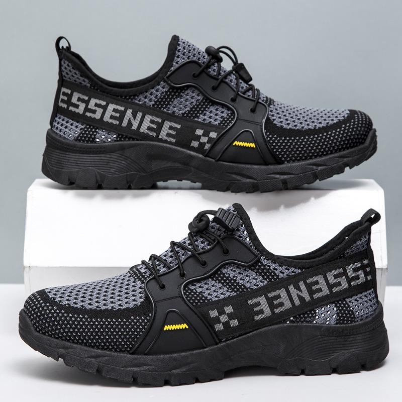 Summer fly-woven breathable mesh shoes men's sports shoes handsome large mesh casual shoes lightweight versatile wading shoes