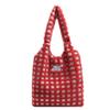 Korean Version Ins Style College Style Autumn Winter Fluffy Single Shoulder Bag for Women Cute Student Handbag Large Capacity Tote Bag Trendy