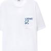 LOEWE T-Shirts Men's White Crew Neck Moderate Straight Fit H526Y22X99-2100