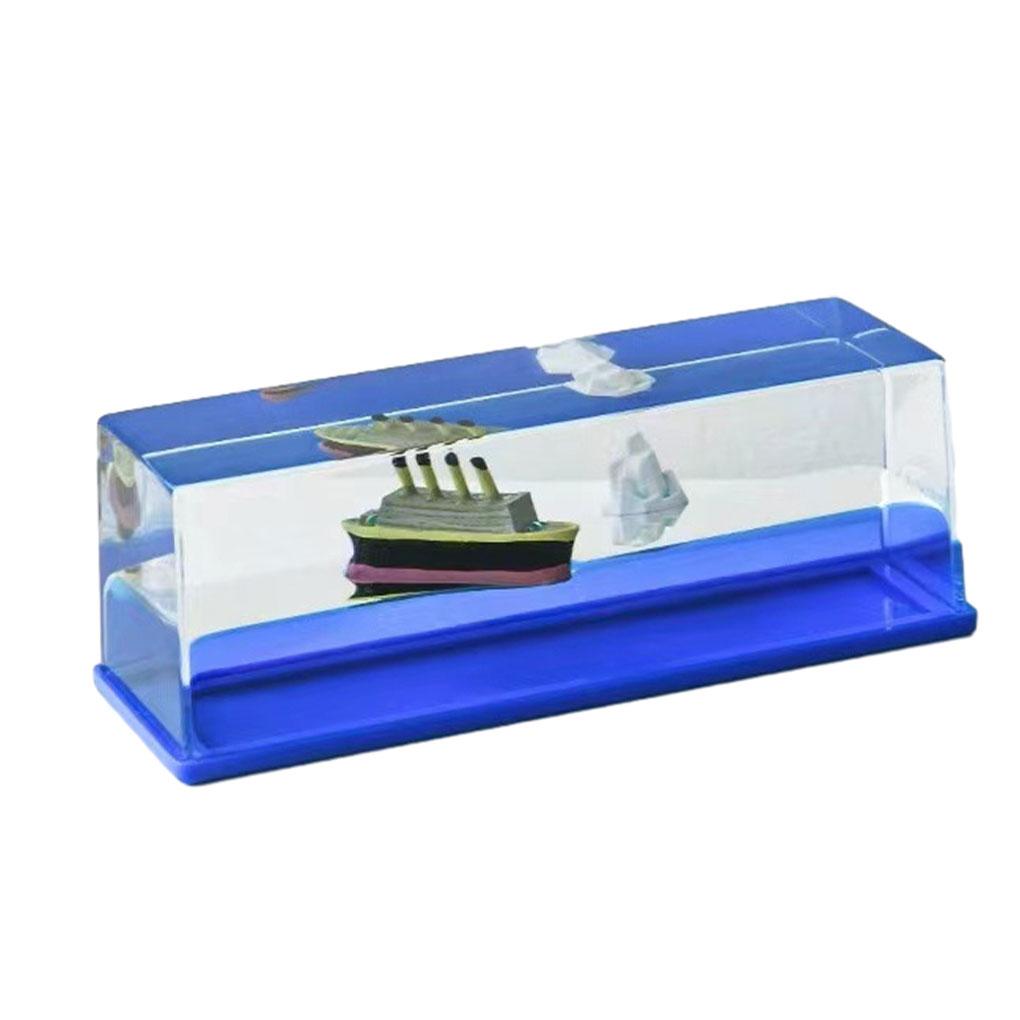 

Акриловое элегантное украшение Круизное судно Жидкость Дрейф Бутылка Украшение Круизное судно Никогда Не Тонет Украшение