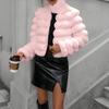 Women's Fashionable Warm Long Sleeve -Color Furry Coat