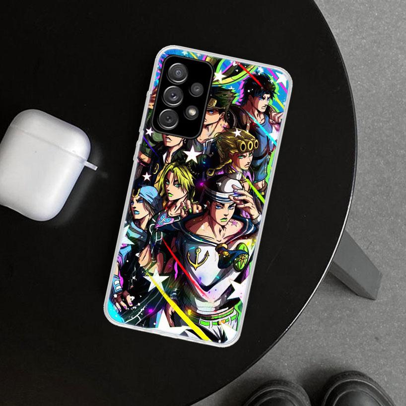 JoJo's Bizarre Adventure Hot Anime Phone Case Cover for Samsung Galaxy A12 A22 A32 A52 A72 A02S A51 A50S A31 A20S A10S Note 20 U