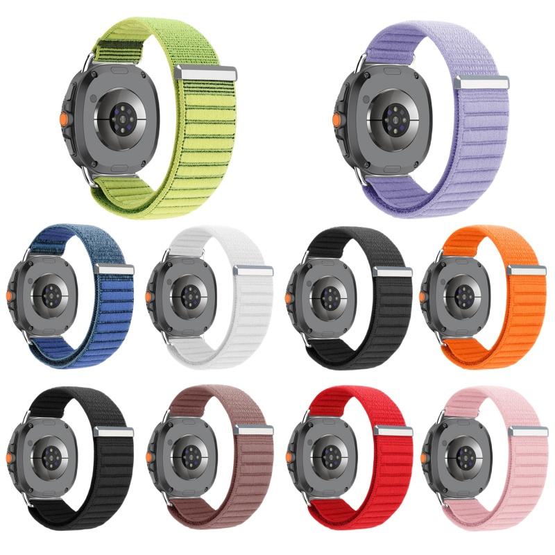 Nylonarmband für Samsung Galaxy Watch 8 44mm 40mm watch8 Classic Elastisch Gewebt Verstellbares Uhrenarmband Armband Sport correa